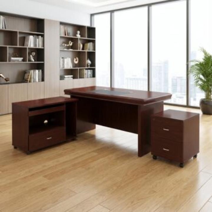 4.593FT Mahogany Executive Office Desk 