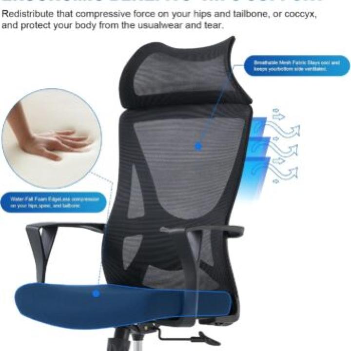Ergonomic Office Chair with Headrest 
