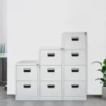Four drawers metallic file cabinet 