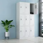 9-Locker metallic office cabinet 