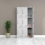 9-Locker Metallic Filing Office Cabinet 