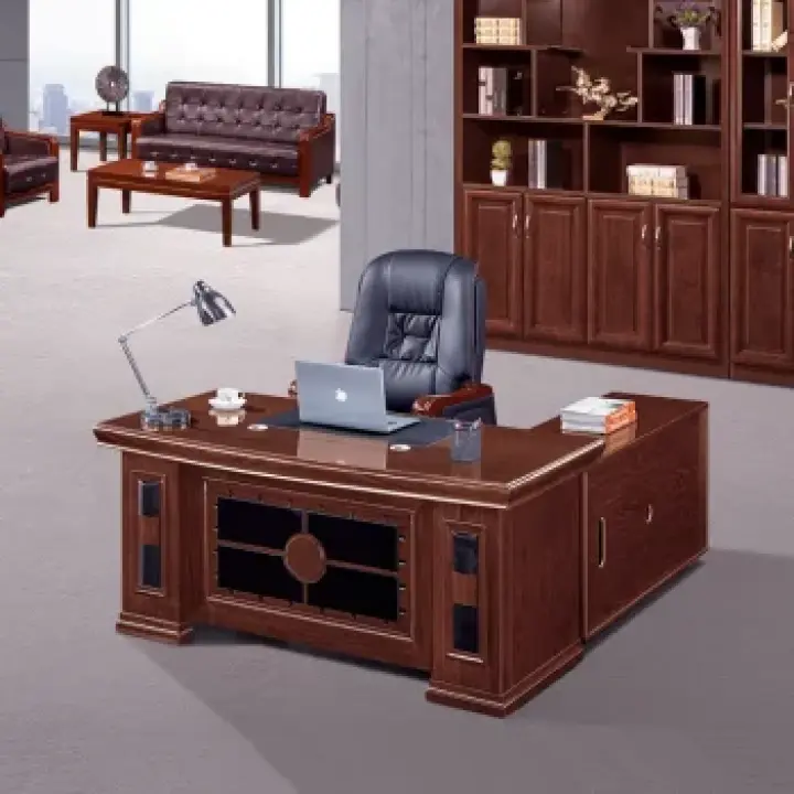 1400mm Mahogany Veneer Executive Office Desk 