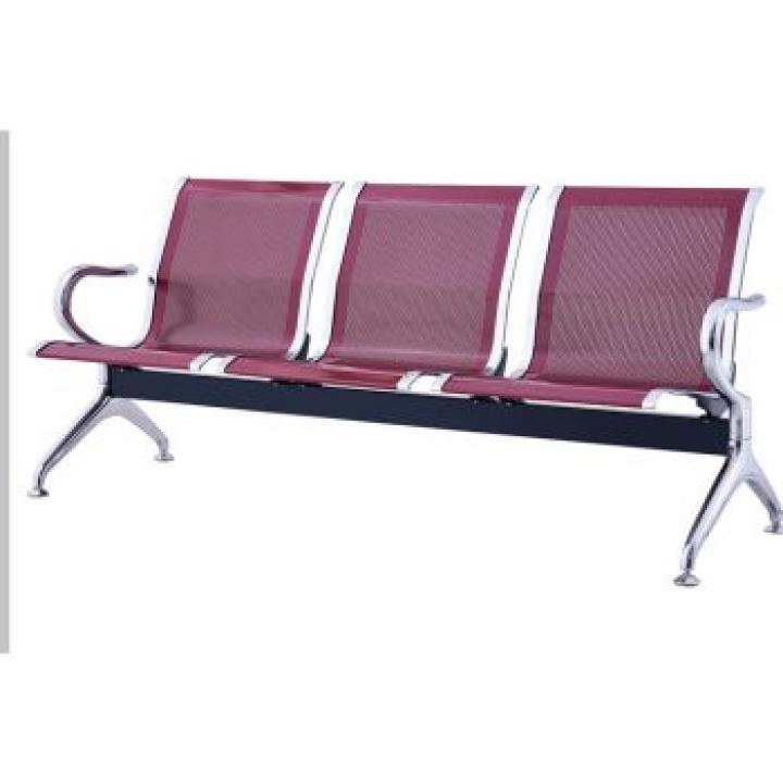 3-link metallic waiting bench 