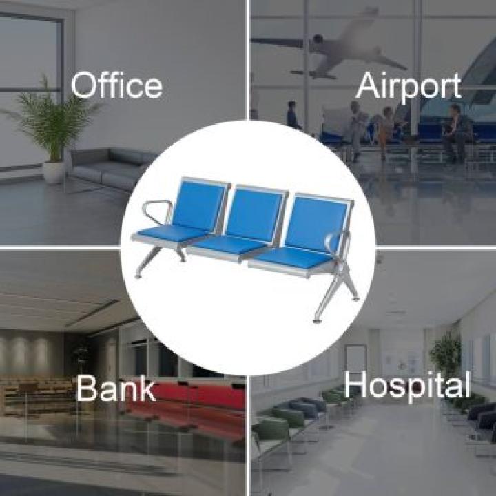 3-Seater Reception Waiting Bench 