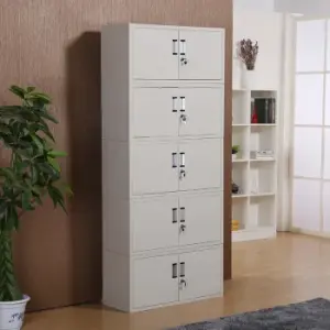 10- locker steel office cabinet 