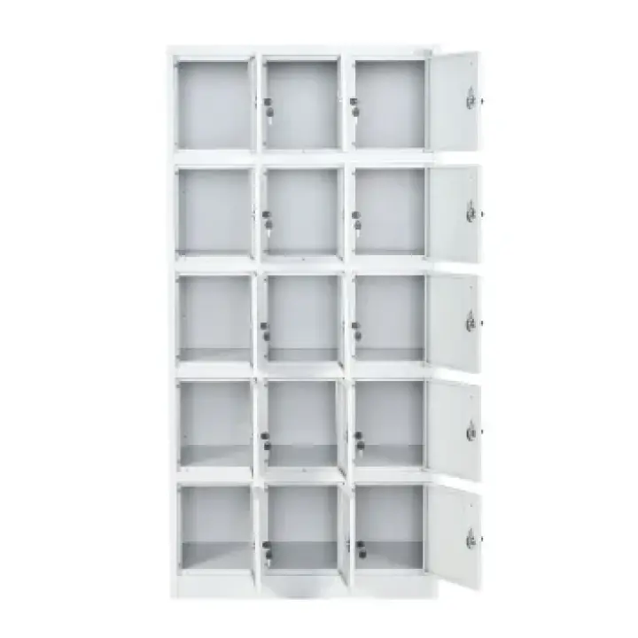 15 Locker steel filling cabinet. 