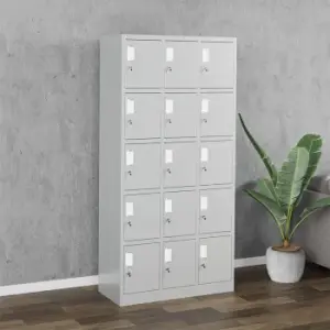15-Locker steel office cabinet 