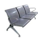3-link heavy duty non-padded waiting bench 