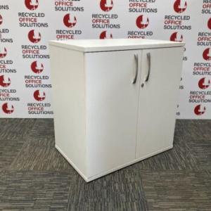 2-Door Wooden Credenza Cabinet 