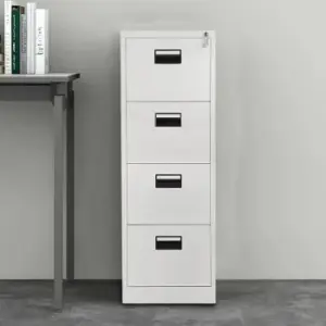 4-Drawers Metallic Steel Cabinet 