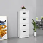 4-Drawers Metallic Steel Cabinet 