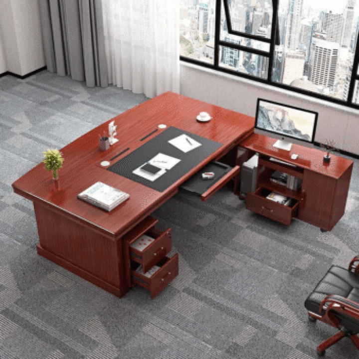 1800mm Executive Office Desk With Drawers 