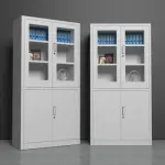 2 Door metallic office storage cabinet 