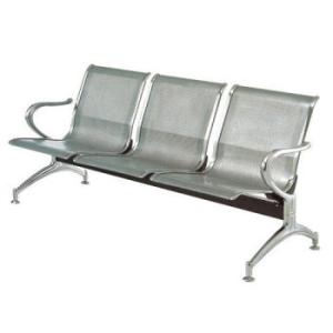 3-link nonpadded waiting bench 