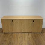 4-Door storage credenza cabinet 