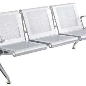 3-link heavy duty non-padded waiting bench 