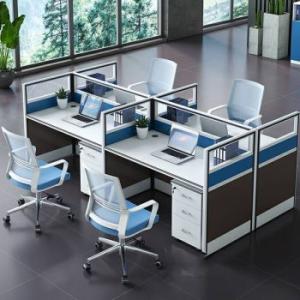4-Way modular office workstation 