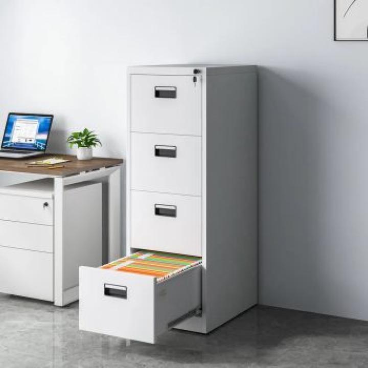 4-Drawer Metallic Office Cabinet 