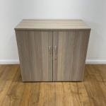 2-Door Wooden Executive Credenza Cabinet 