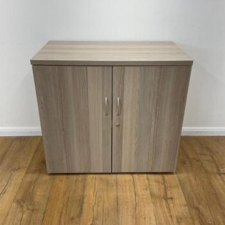 2-Door Wooden Executive Credenza Cabinet 